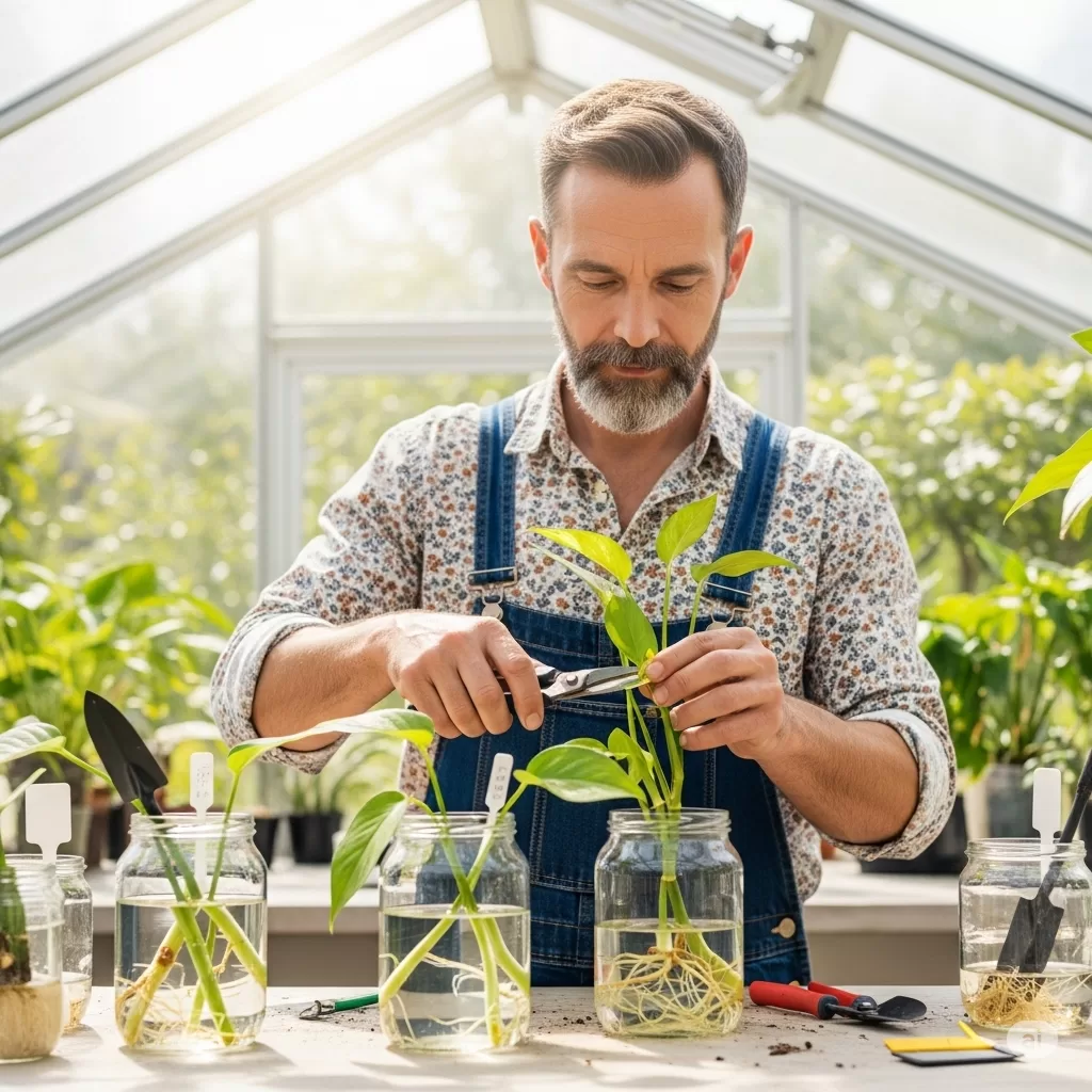 Efetuando a propagação das plantas
