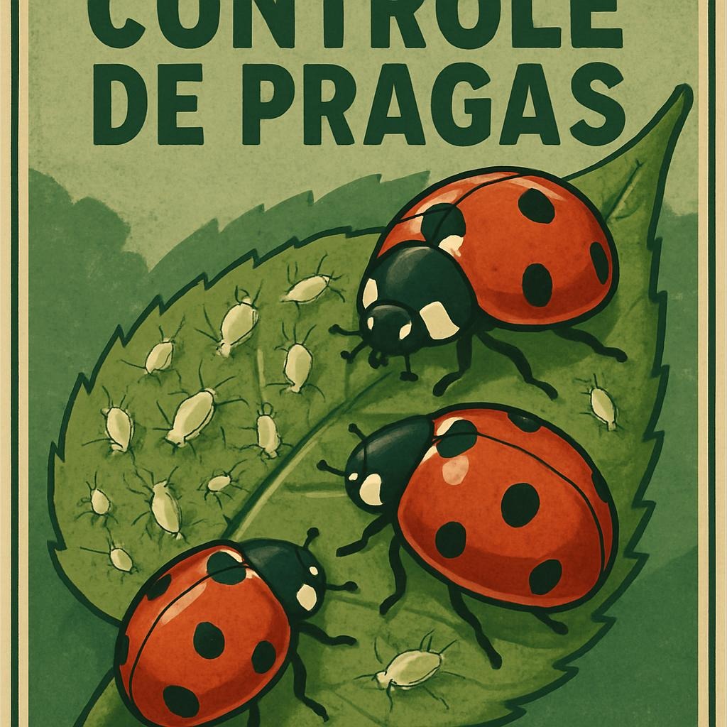 controle de pragas com joaninhas