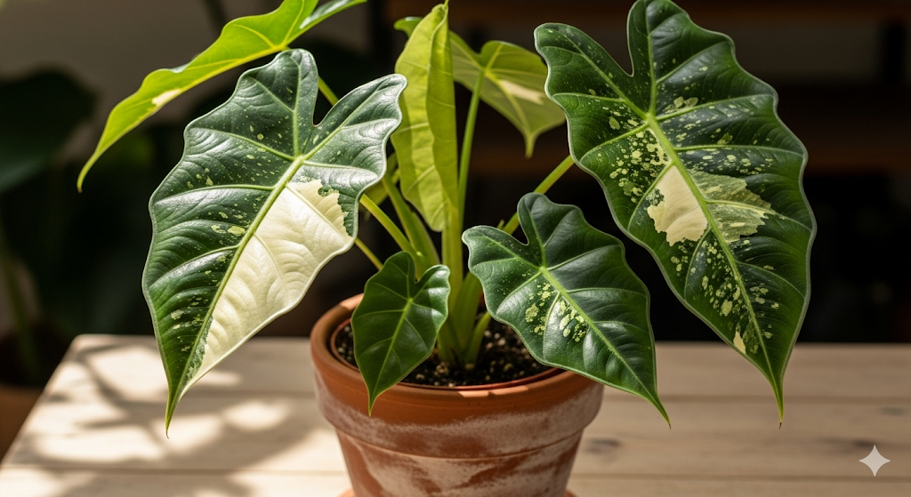 Alocasia 'Frydek' Variegata