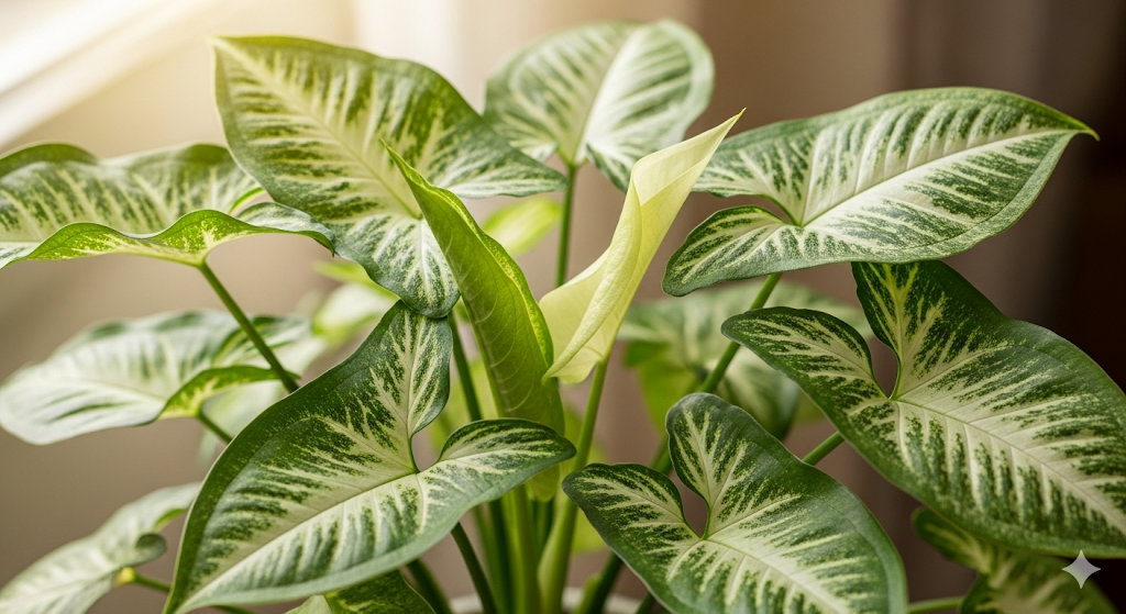 Syngonium podophyllum 'Albo Variegatum'