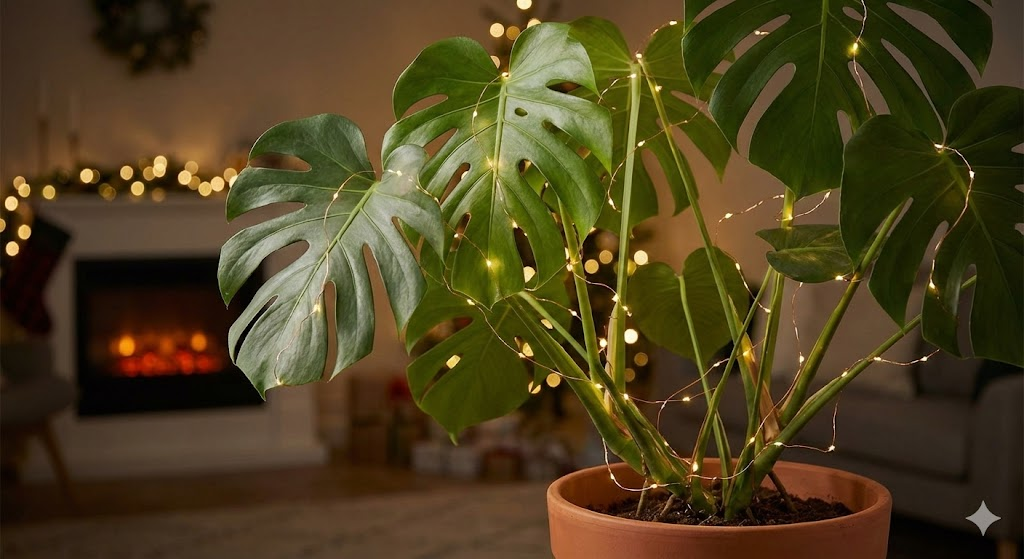 Como usar Luzes de Fada em Plantas para o Natal