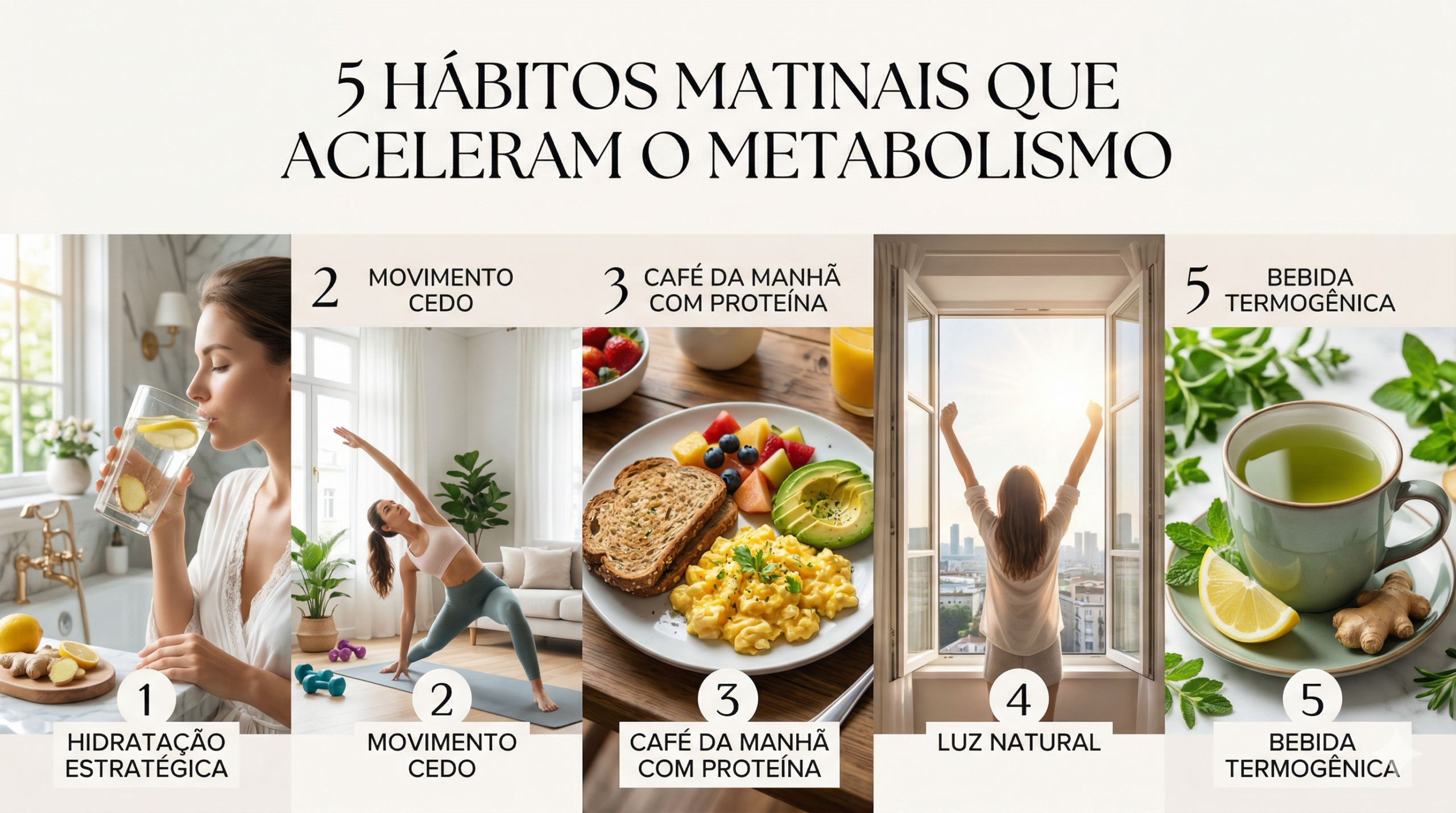5 Hábitos Matinais que Aceleram o Metabolismo (e Transformam seu Dia)