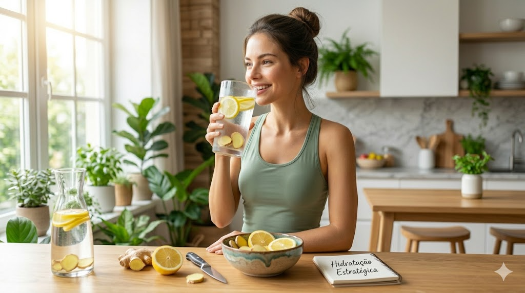 Durante o sono, passamos cerca de 7 a 8 horas sem ingerir líquidos, o que leva a um estado de desidratação leve. O primeiro passo para despertar o seu metabolismo não é o café, mas sim a água.